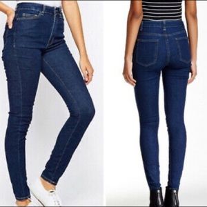 American apparel high waist denim jeans